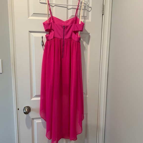 High-low fuchsia dress bcbg - Picture 4 of 5